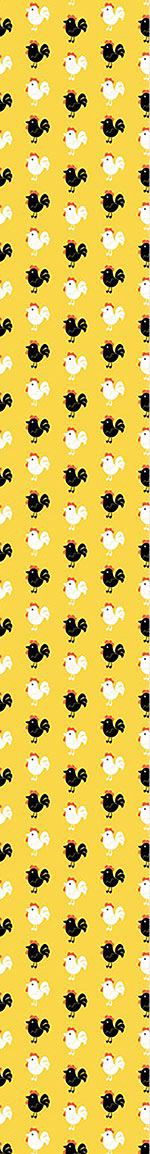 patterned-wallpaper-cock-a-doodle-doo