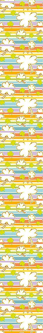 patterned-wallpaper-lucky-clover-on-stripes