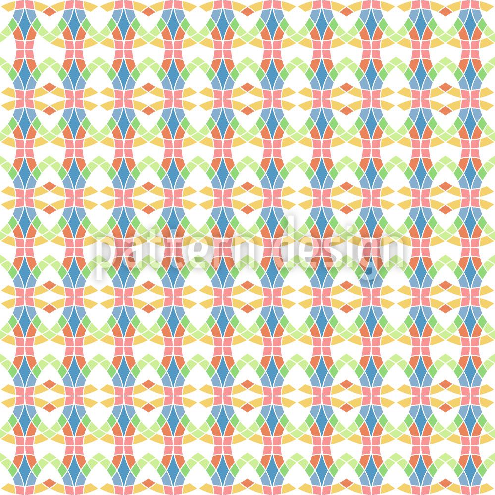 patterned-wallpaper-mesh-mosaic