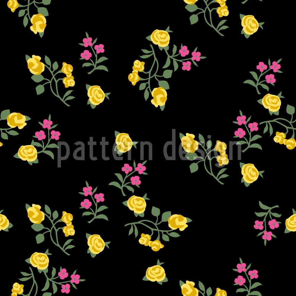 patterned-wallpaper-scattered-flowers-on-black