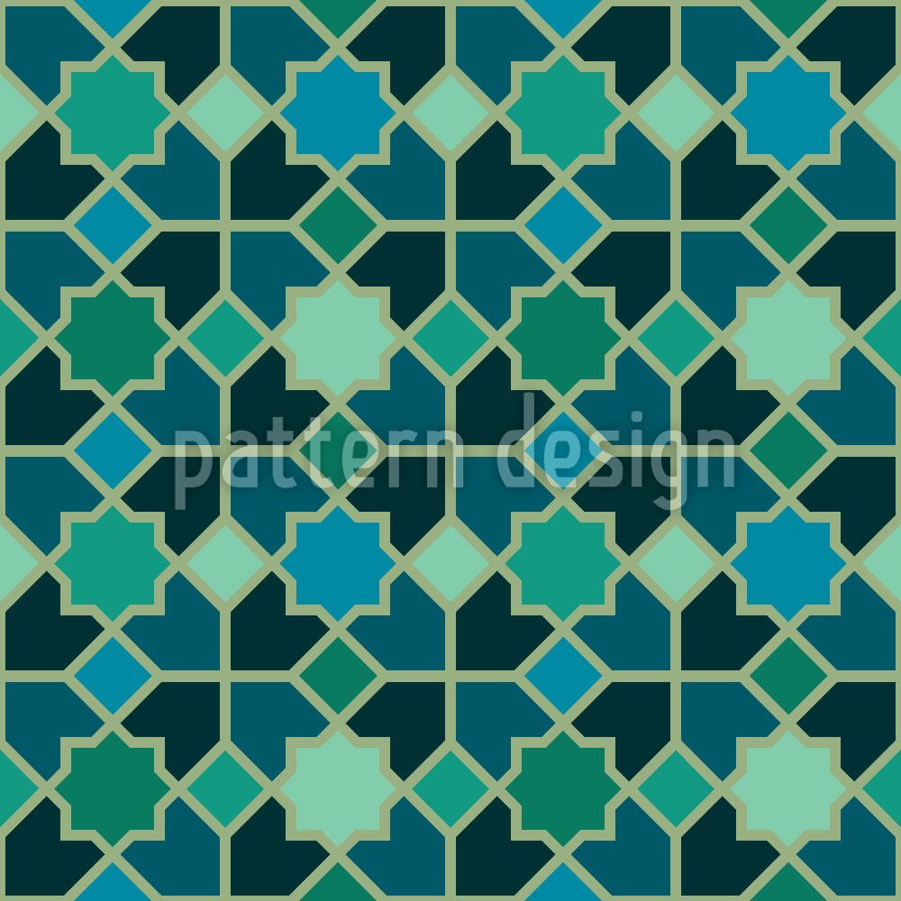 patterned-wallpaper-morocco-teal