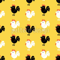 patterned-wallpaper-cock-a-doodle-doo