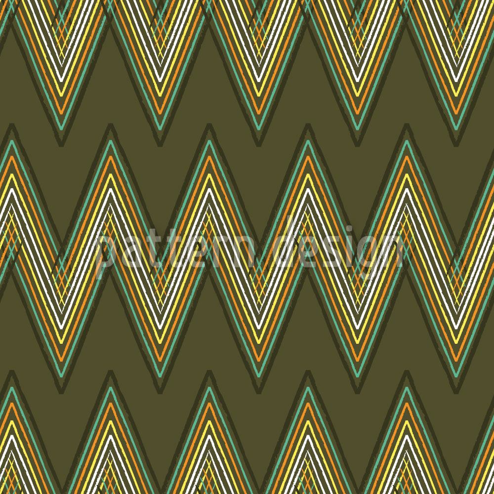 patterned-wallpaper-zig-zag-green