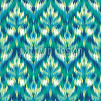 patterned-wallpaper-asian-ikat-damask