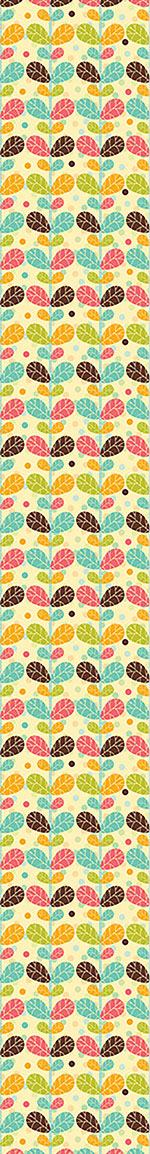 patterned-wallpaper-retro-twin-leaf