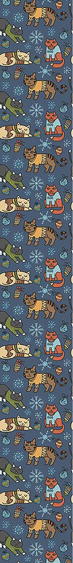 patterned-wallpaper-christmas-cats