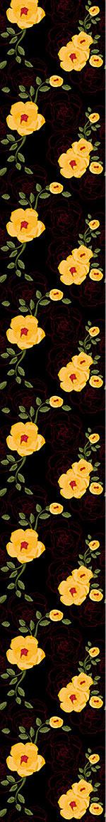 patterned-wallpaper-yellow-rambler-roses