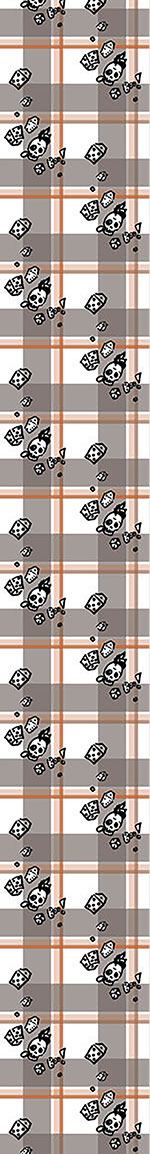 patterned-wallpaper-checked-pattern-with-skulls