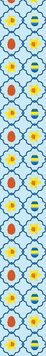 patterned-wallpaper-easter-daffodils-blue