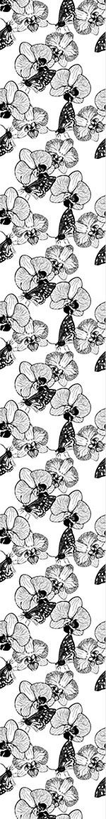 patterned-wallpaper-orchid-and-butterfly