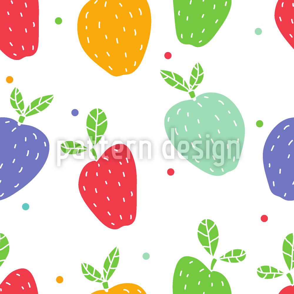 patterned-wallpaper-apples-on-dots