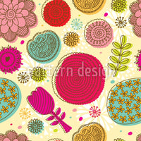 patterned-wallpaper-doodle-flowers