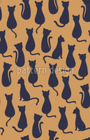 patterned-wallpaper-cat-silhouettes