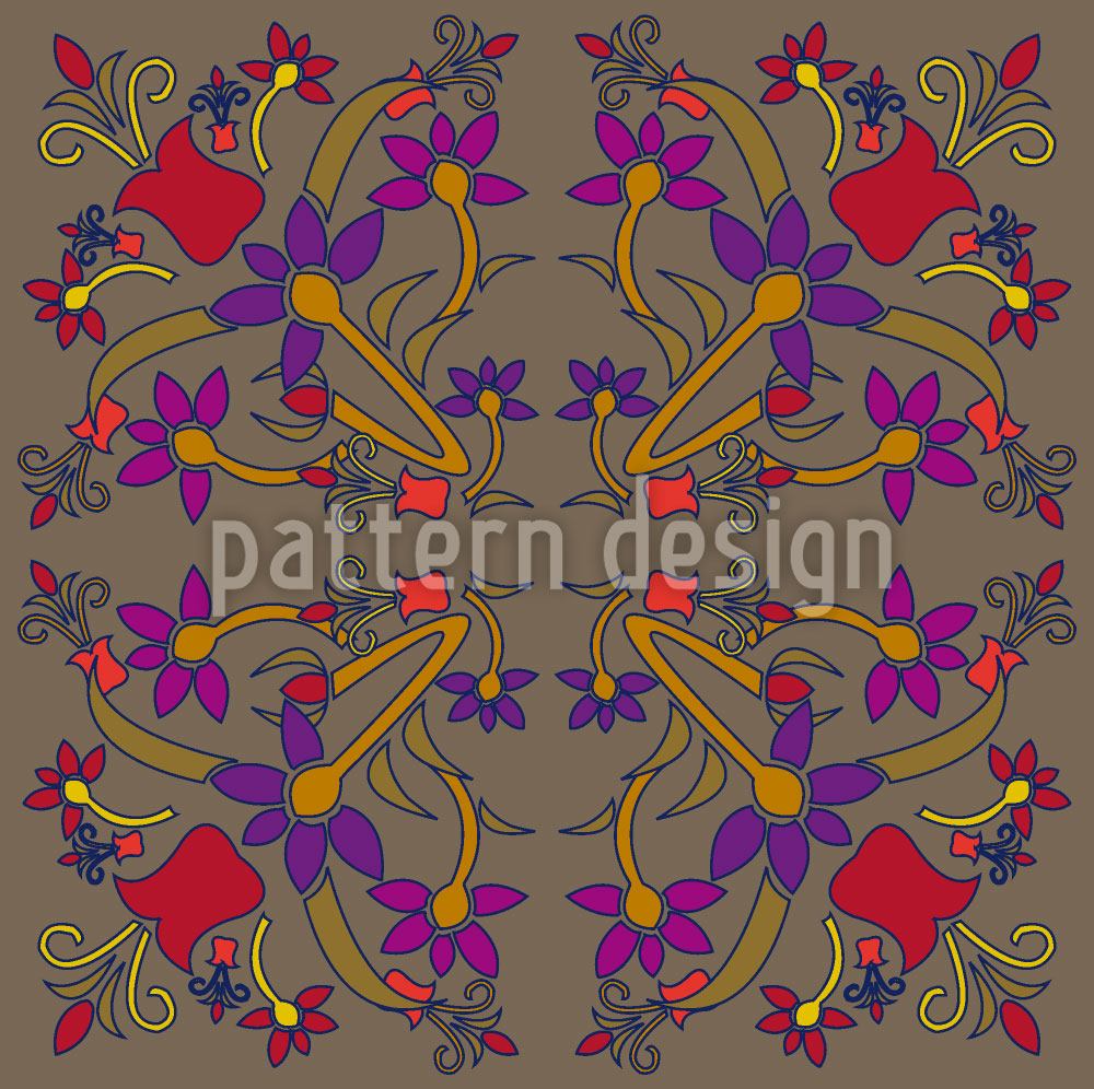 patterned-wallpaper-oriental-flowers