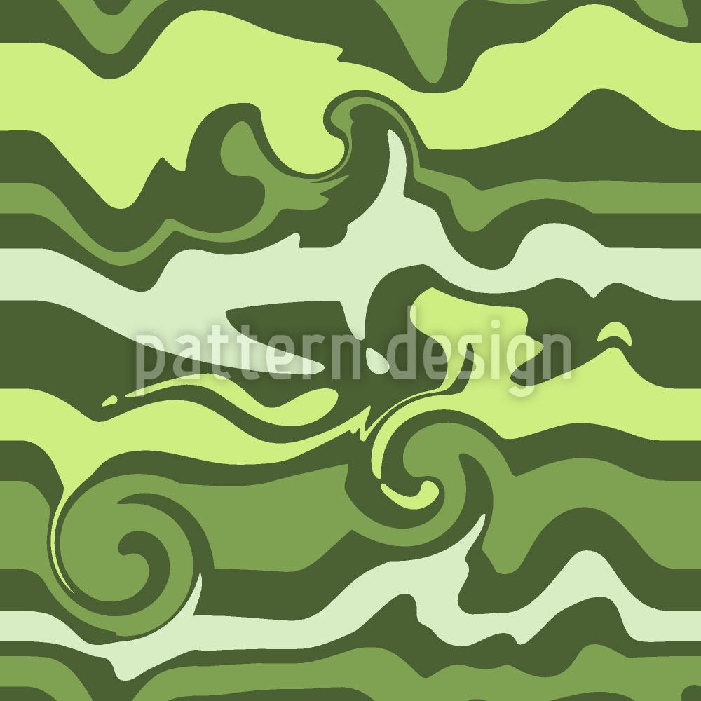 patterned-wallpaper-green-wave-chaos