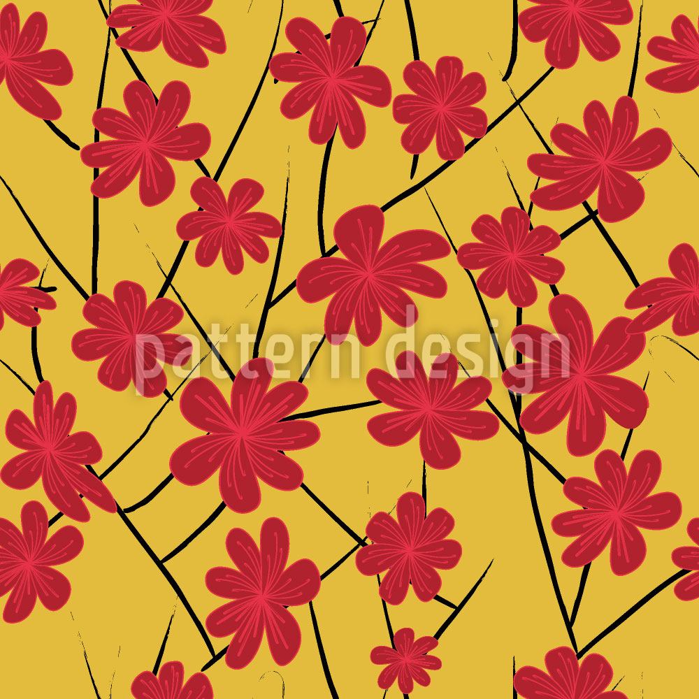 patterned-wallpaper-flora-at-sunset