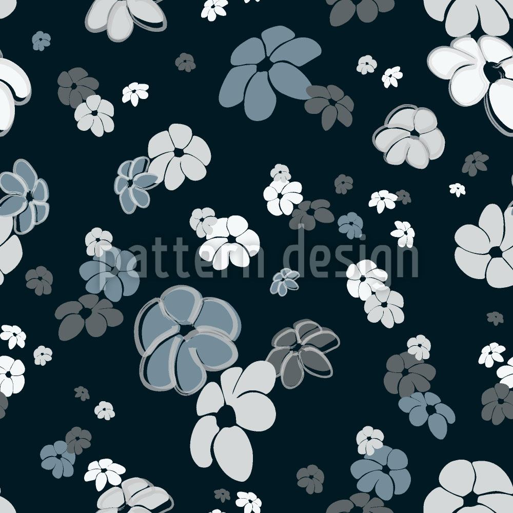 patterned-wallpaper-blue-flower-rain