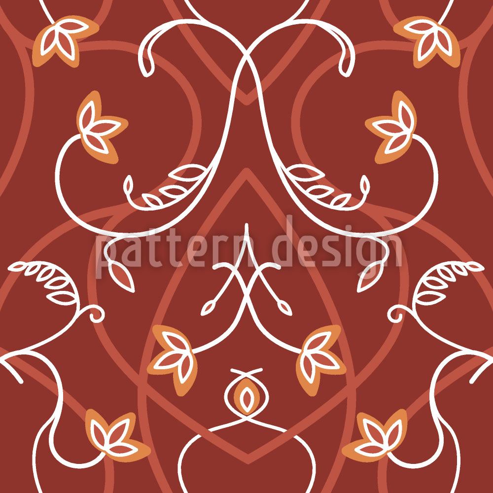 patterned-wallpaper-gothic-flowers