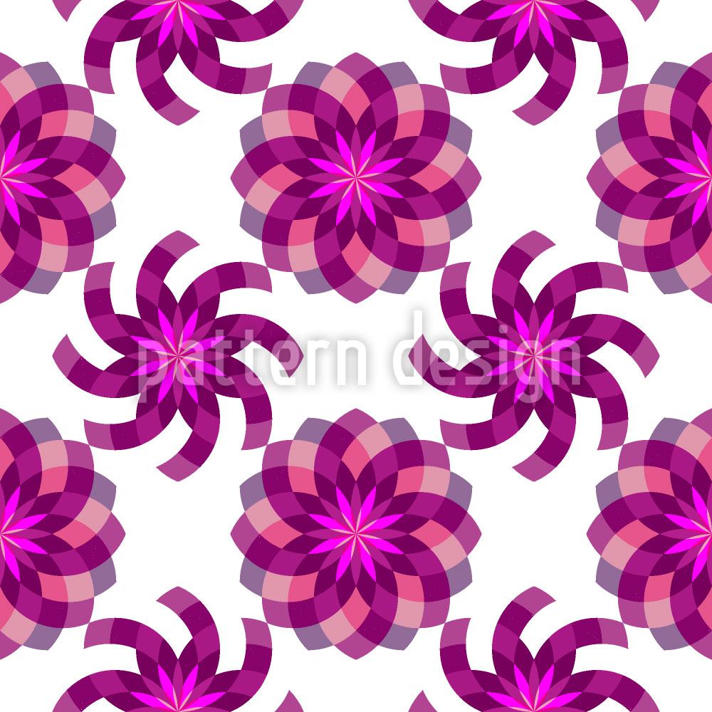 patterned-wallpaper-geometric-flower-magic