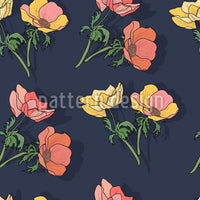 patterned-wallpaper-pretty-anemones