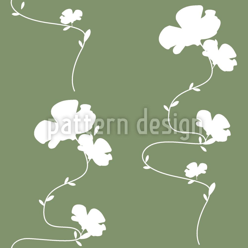 patterned-wallpaper-romantic-floral-design-green