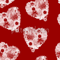 patterned-wallpaper-floral-bouquet-with-heart