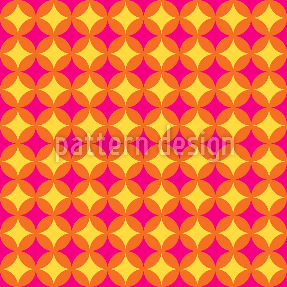 patterned-wallpaper-circular-retro-diamonds