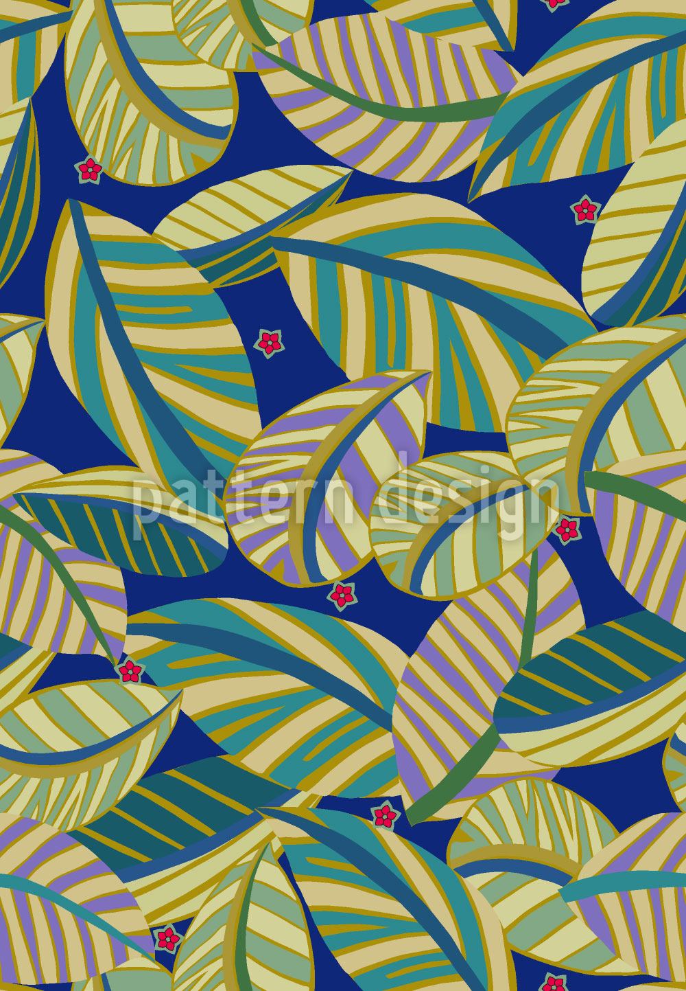 patterned-wallpaper-stars-over-the-jungle