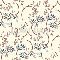 patterned-wallpaper-blueberry-branches