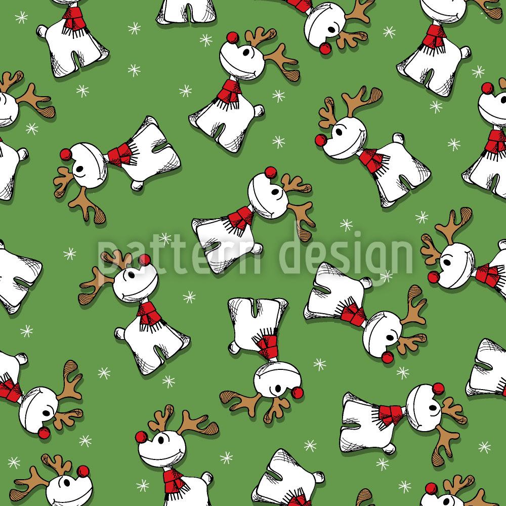 patterned-wallpaper-rudolph-the-red-nosed-reindeer