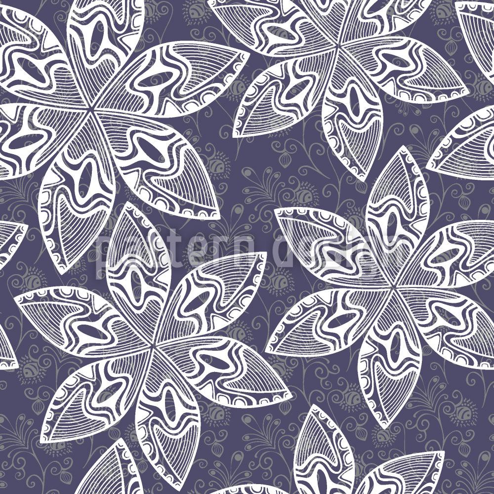 patterned-wallpaper-magic-stars-in-the-winter-forest