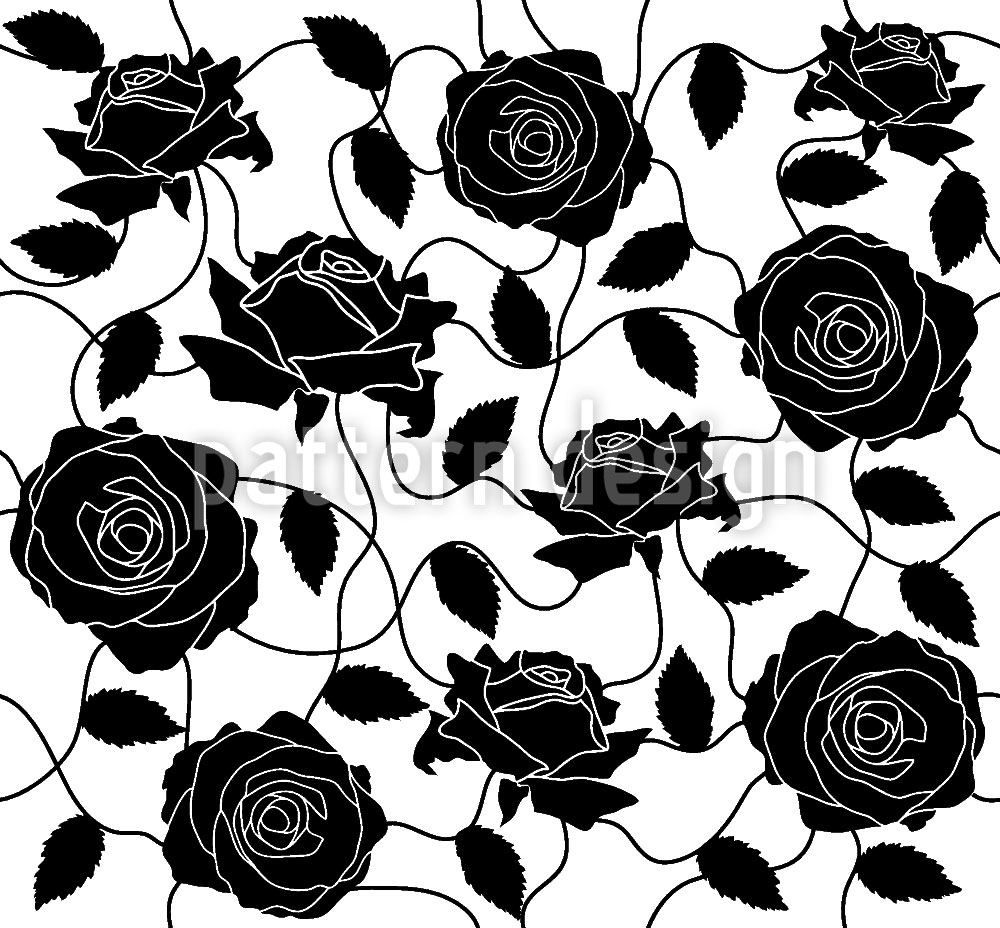 patterned-wallpaper-briar-rose-black-and-white