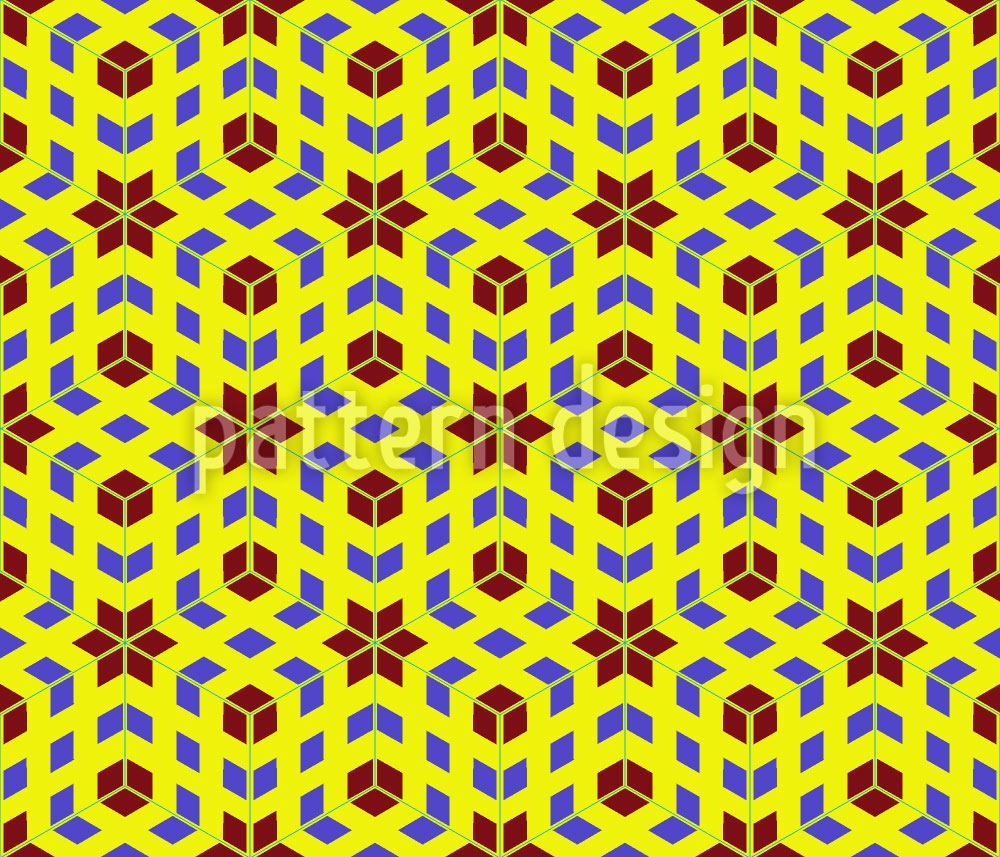 patterned-wallpaper-star-and-square