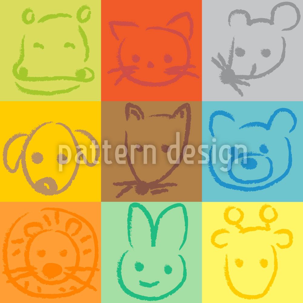 patterned-wallpaper-animals-in-squares