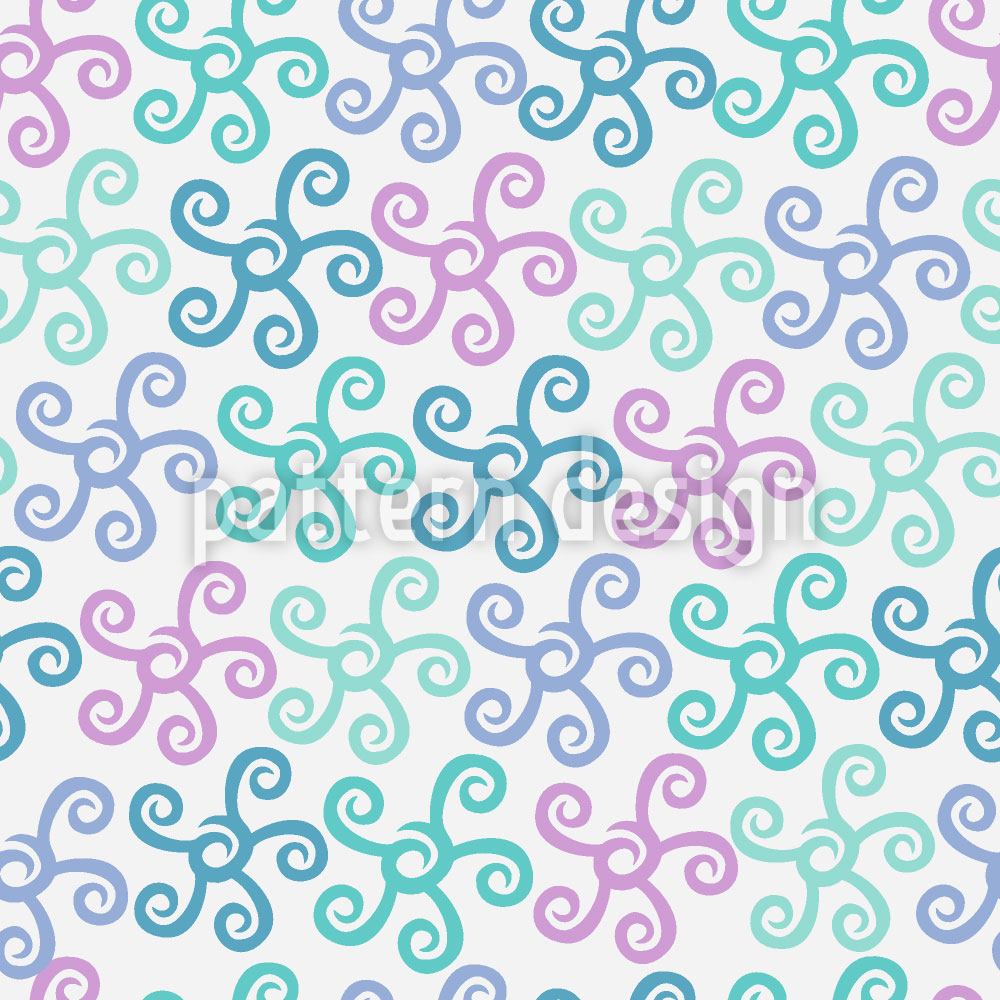 patterned-wallpaper-starfish-dance