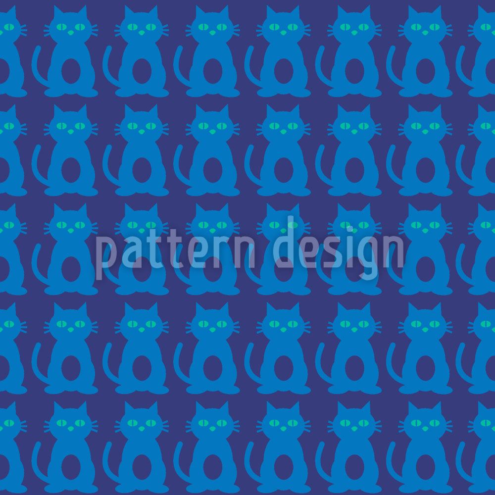 patterned-wallpaper-kitten