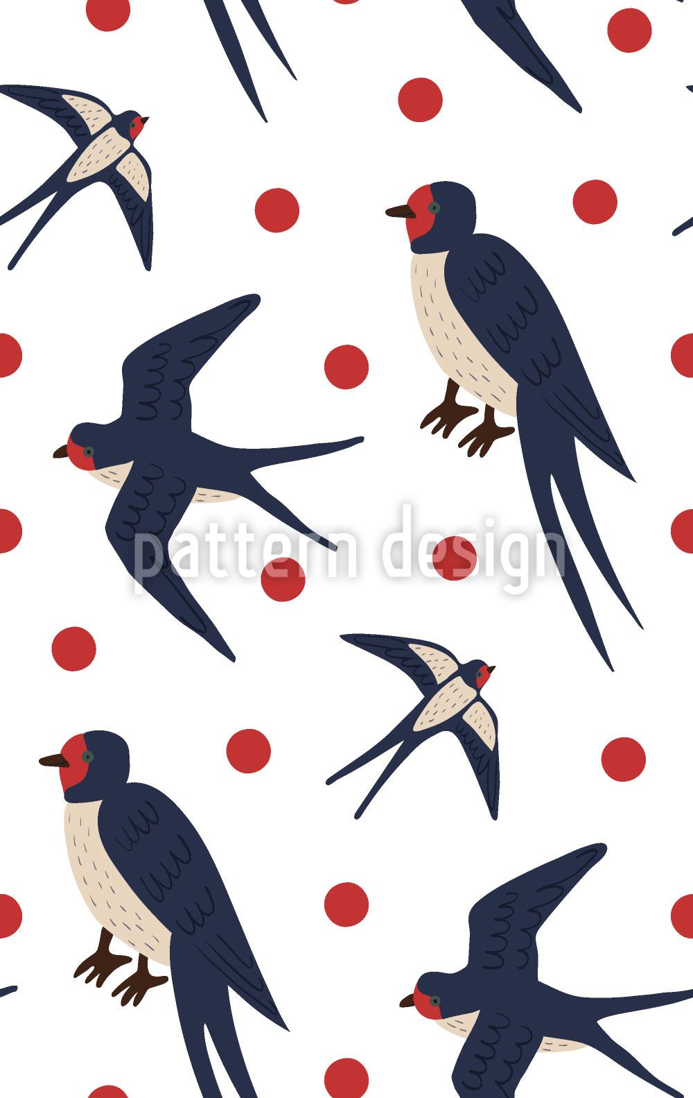 patterned-wallpaper-flying-swallows