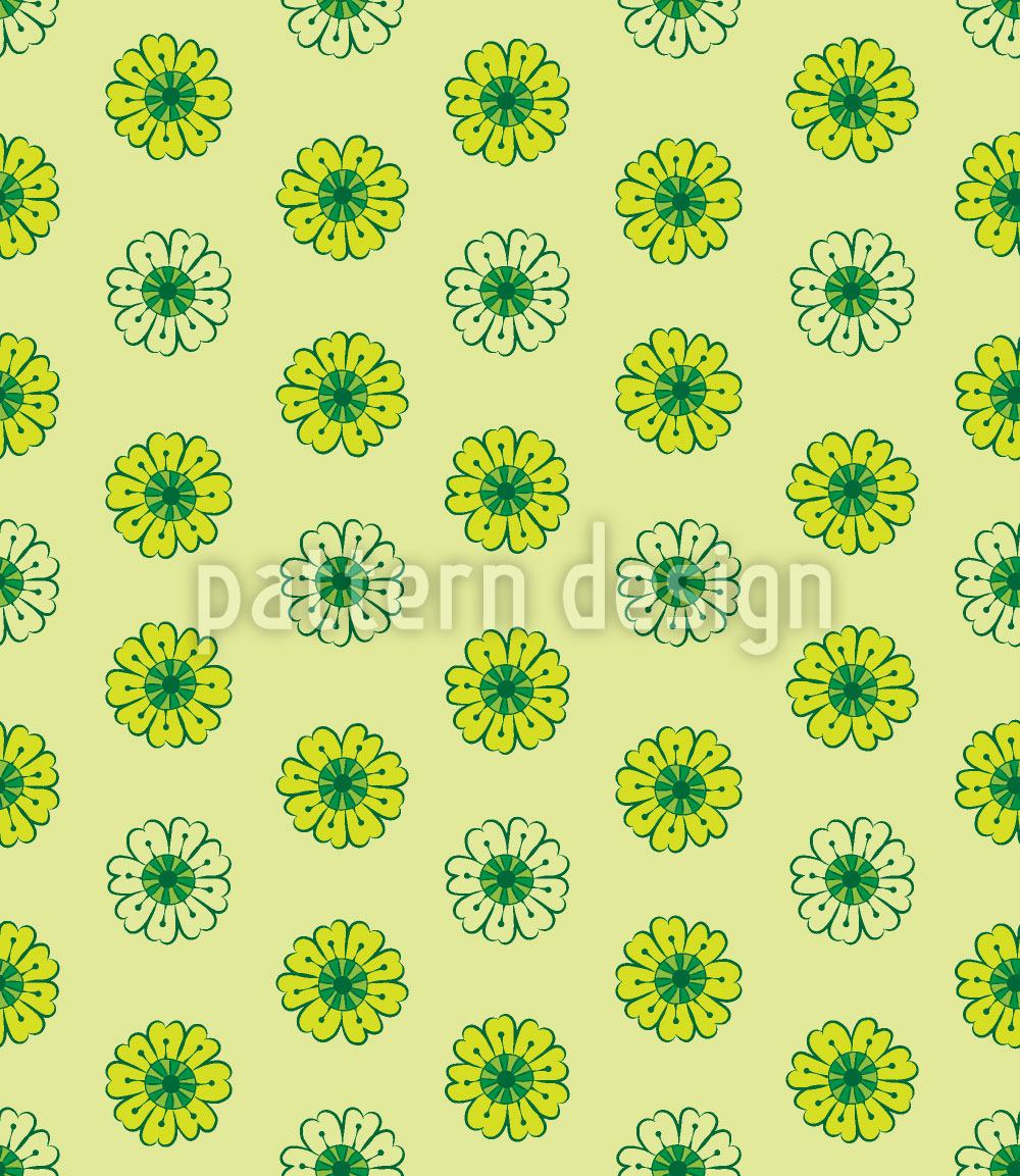 patterned-wallpaper-lime-flowers