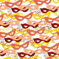 patterned-wallpaper-carnival-masks