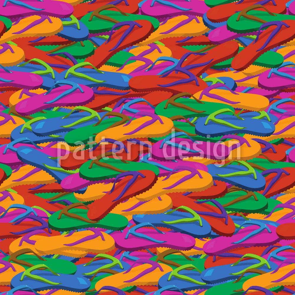 patterned-wallpaper-flip-flop