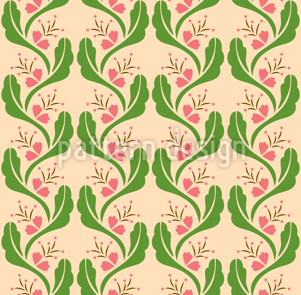 patterned-wallpaper-tendrils-with-pink