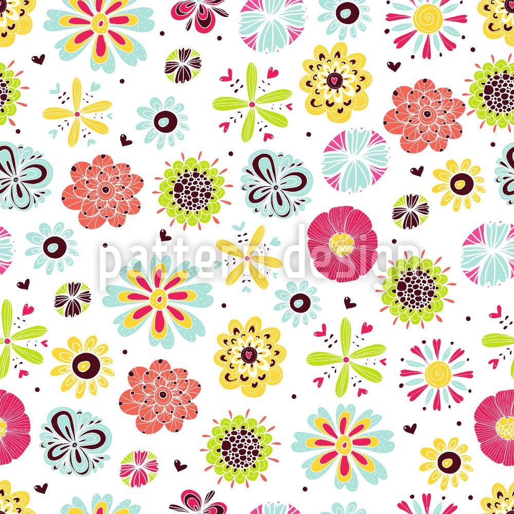 patterned-wallpaper-flowers-shine-in-summer