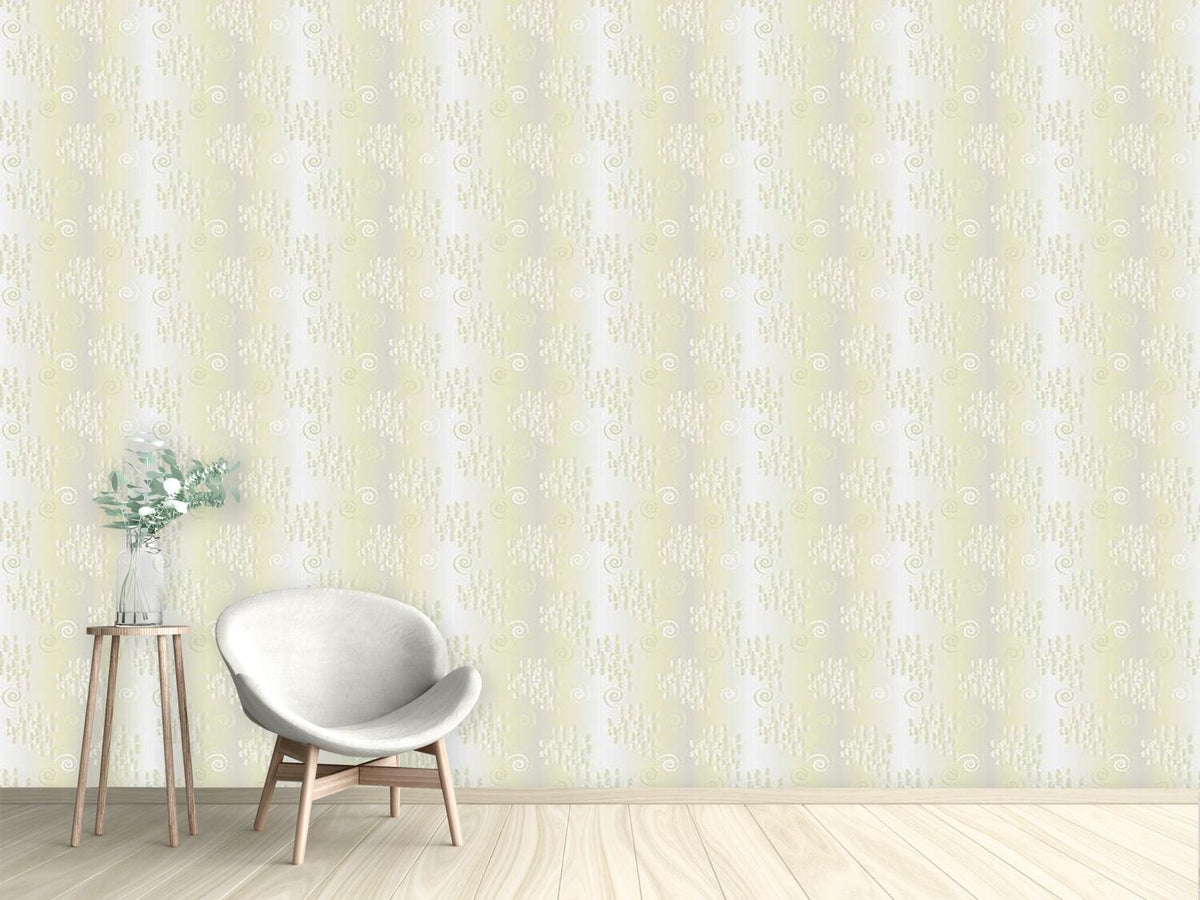 patterned-wallpaper-behind-tender-curtains