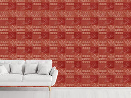 patterned-wallpaper-symphony-floral-red