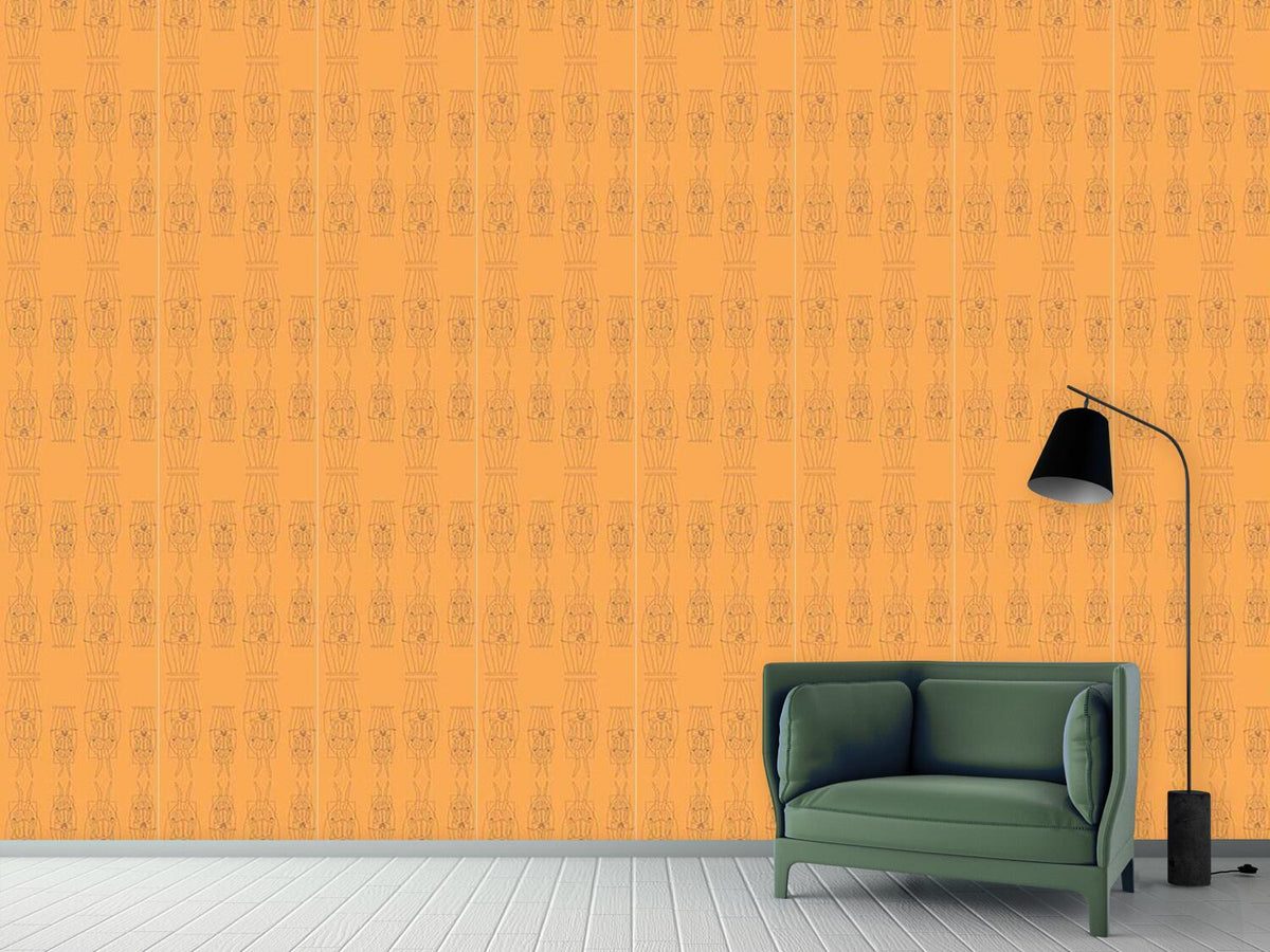 patterned-wallpaper-carneval-of-jester-orange