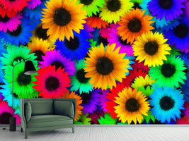 photo-wallpaper-colorful-sunflowers