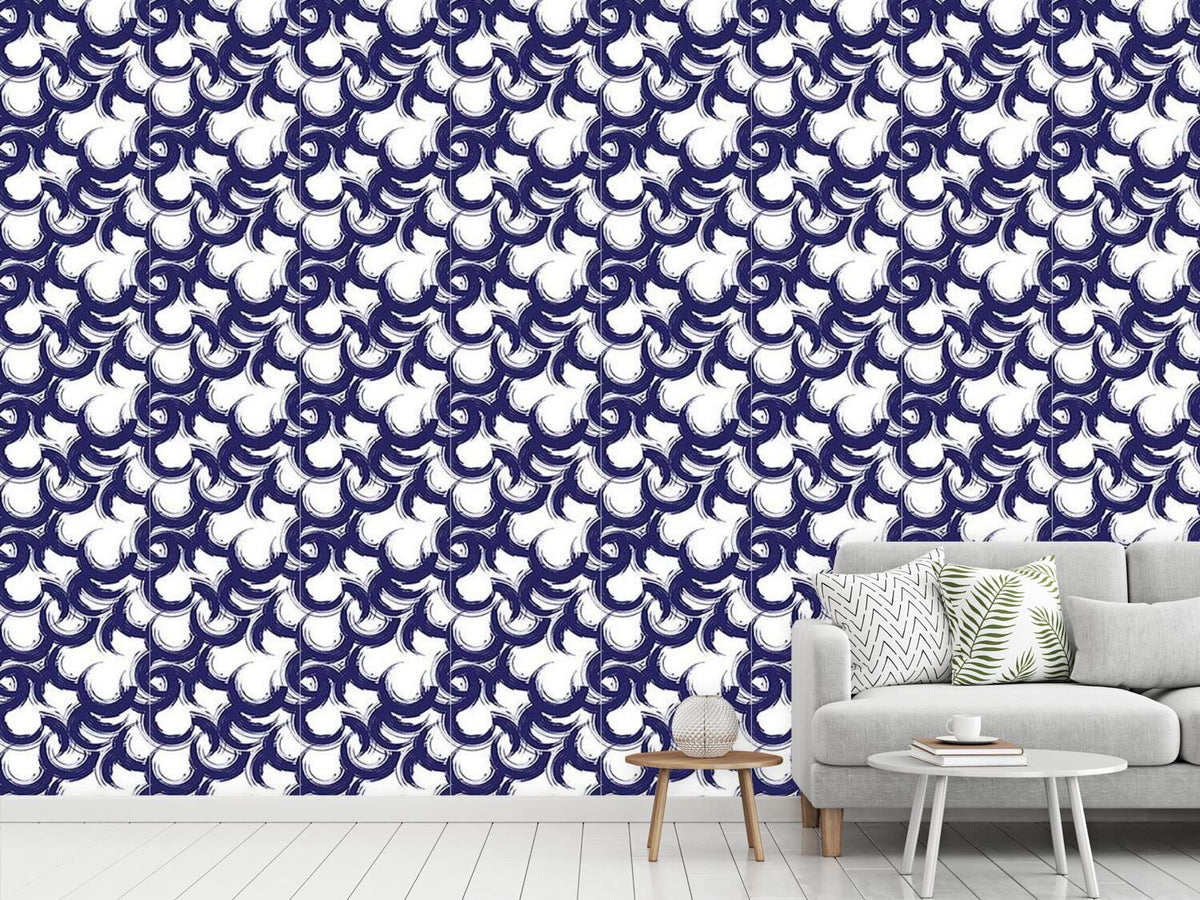 patterned-wallpaper-lively-painted-circles