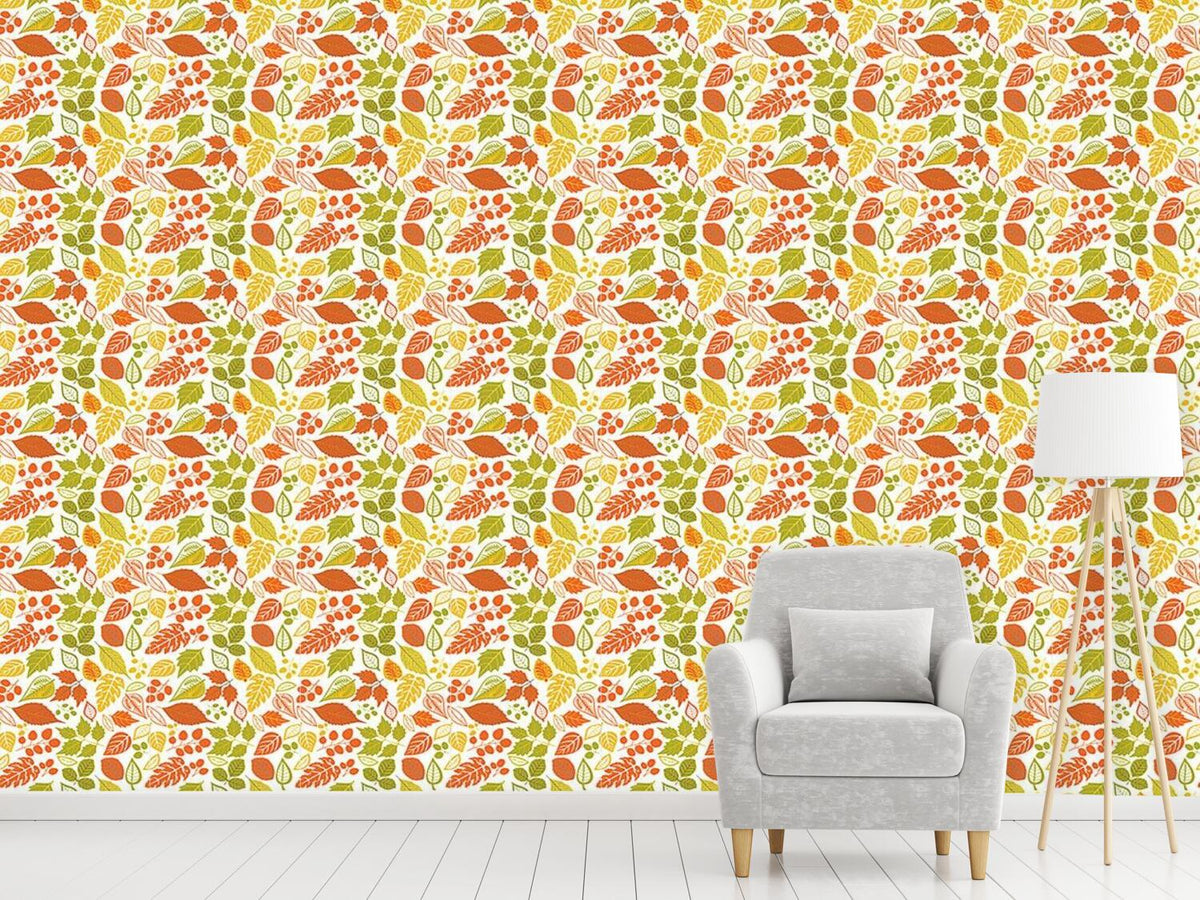 patterned-wallpaper-bright-foliage