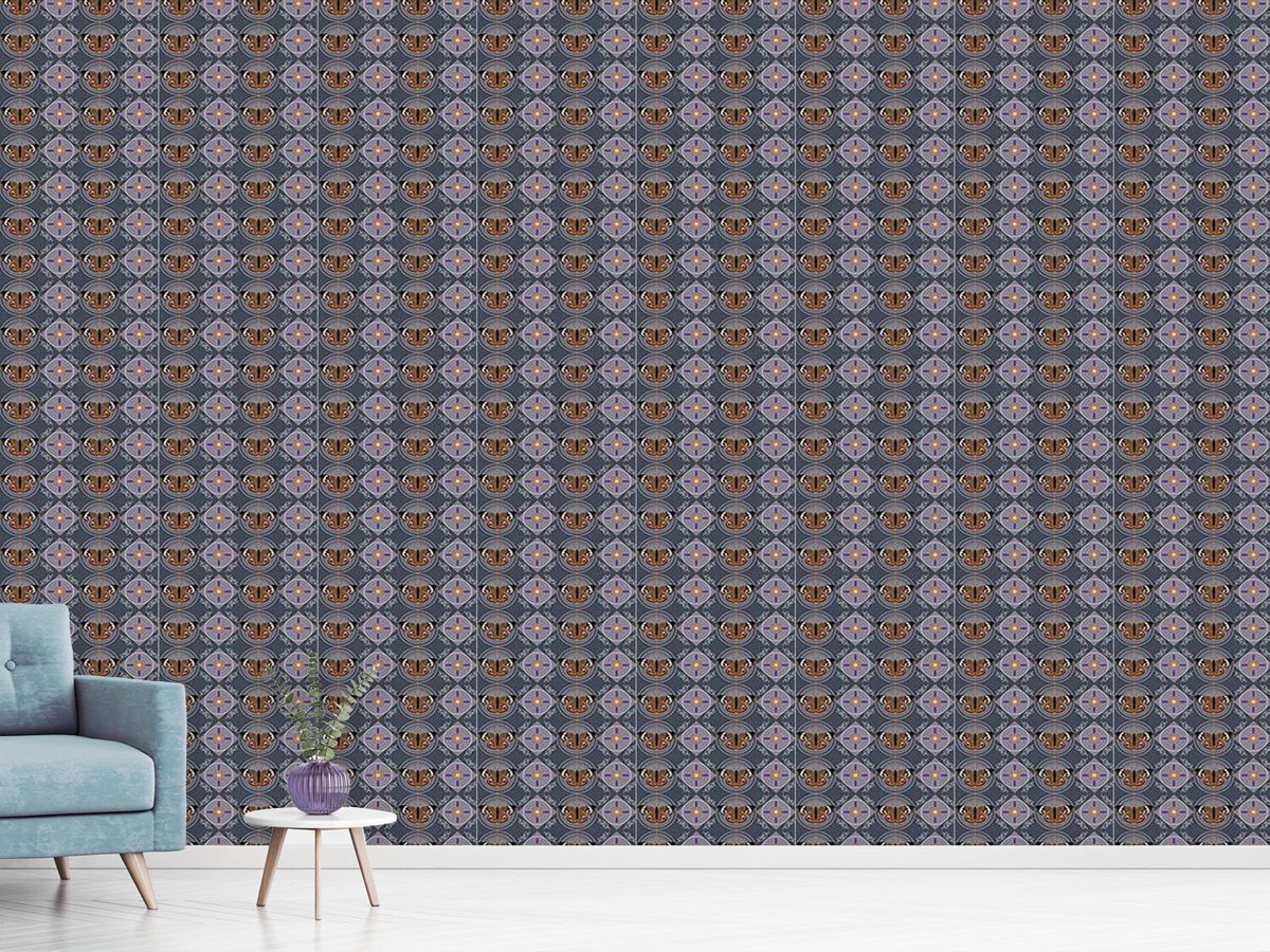 patterned-wallpaper-peacock-butterflies