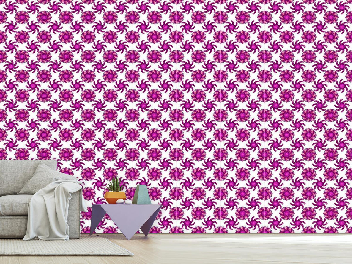 patterned-wallpaper-geometric-flower-magic